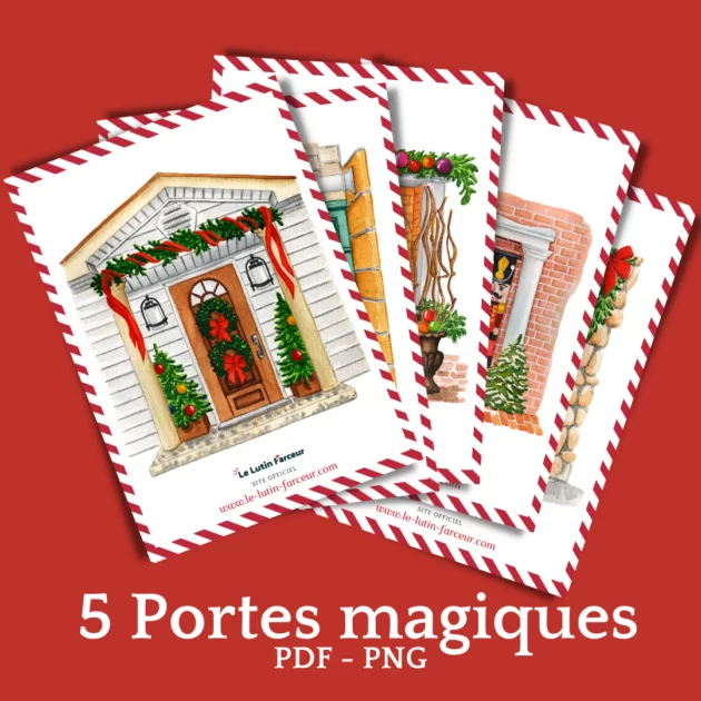 Portes magiques du lutin farceur à imprimer