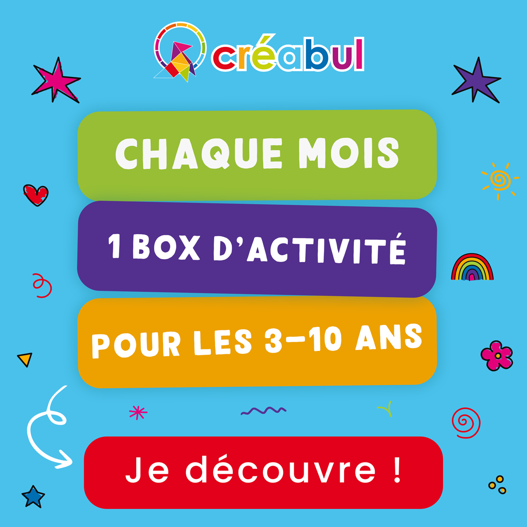 Créabul, une box d'activités créatives chaque mois pour les enfants de 3 à 10 ans
